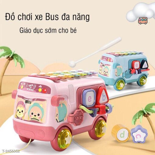 Đồ Chơi Giáo Dục Thông Minh Sớm Xe Bus Đa Năng | Đồ Chơi Trẻ Em An Toàn