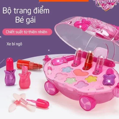 Bộ trang điểm makeup cho bé hình xe bí ngô
