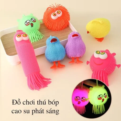 Đồ chơi trẻ em - thú cao su phát sáng an toàn