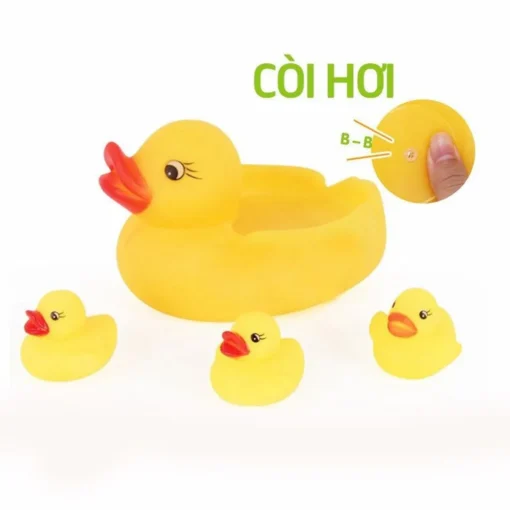Vịt thả bồn tắm 1 mẹ 3 con – đồ chơi trẻ em
